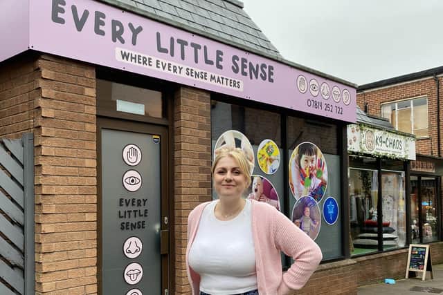 Kate Spicer outside her Every Little Sense sensory play space in Melton