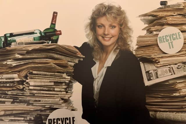 Anne Davies pictured earlier in her TV career in a publicity shot