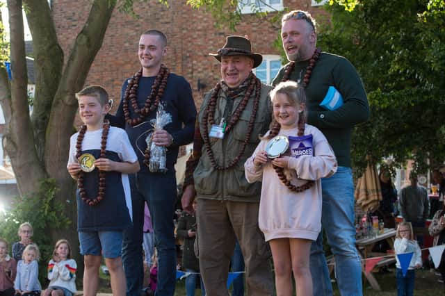 Winners and runners-up at last year's Vale Conker Championships
PHOTO Chris Hardwick