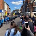 Crowds out in force for last year's St George's Day Parade in Melton Mowbray