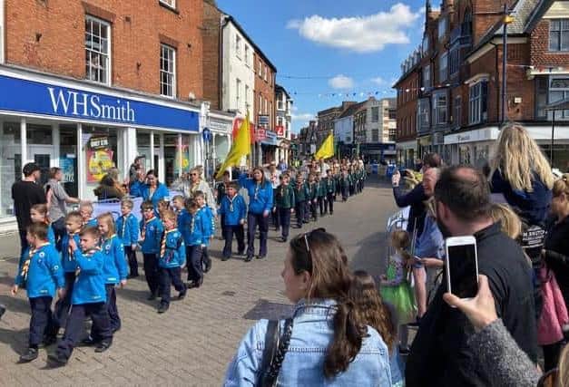Crowds out in force for last year's St George's Day Parade in Melton Mowbray