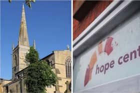 Waltham Church (left) and The Hope Centre, in Melton, two of the venues in the borough registered as 'warm spaces' this winter