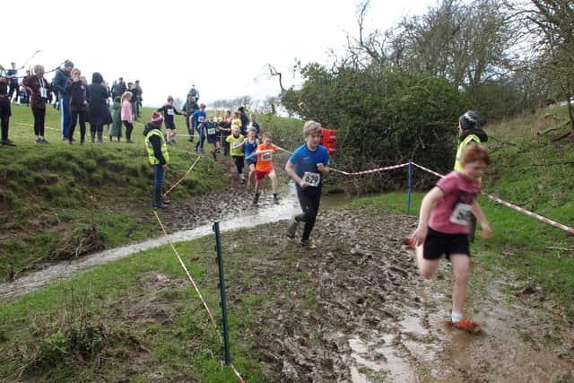 The muddy course at this year's Thrussington Fun Run