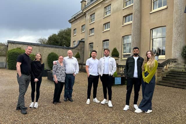 The Harboro Hotel's Liam Patel and Patrycja Ksiazek (right) pictured with the other B&B operators on Payment Day for Channel 4's '4 In A Bed' show