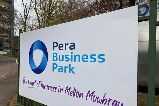 The entrance to Pera Business Park