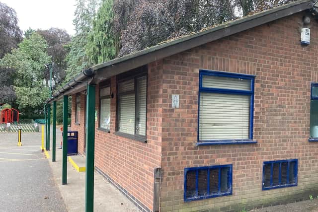 The former town estate toilet block in the Wilton Park area of town, which has been closed for some time