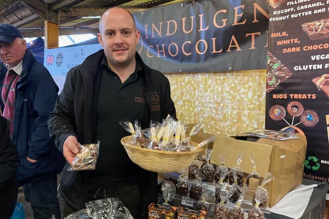 One of the many traders at last year's ChocFest Melton Mowbray