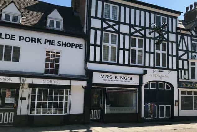 Ye Olde Pork Pie Shoppe and the adjoining Mrs King's unit - a planning application seeks to merge the two buildings and create just one entrance