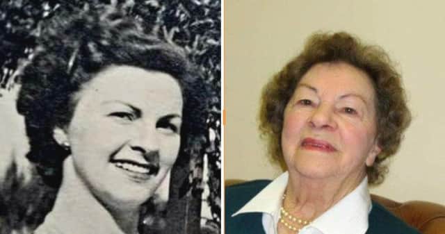 The late Vera Scholes, as a young woman and in later life