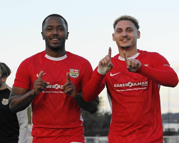 Keenan King (Left) and Kairo Edwards-John (Right) grabbed a goal each to give Melton the victory