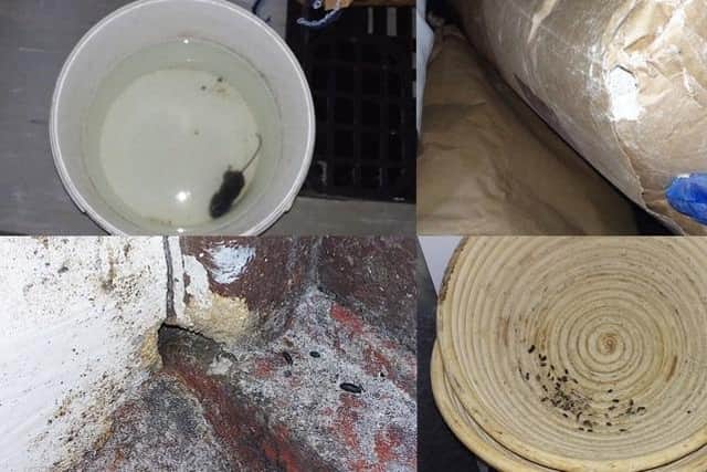 Photos taken by Rushcliffe Borough Council environmental health officers at Belvoir Bakery, at Barnstone