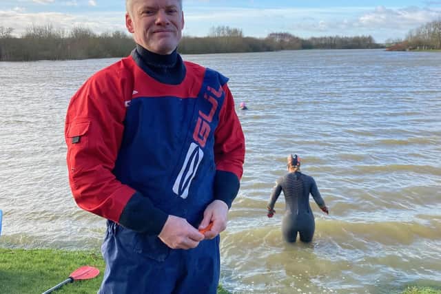 Race Hub founder Johnny Nicol at the new base at Frisby Lakes