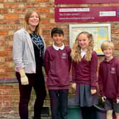 Pupils at Thrussington School