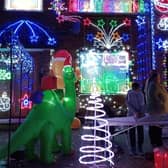 The decorated family house in Stirling Road which raised money for charity