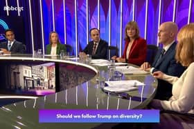 The panel pictured during Thursday's episode of Question Time at Melton Theatre