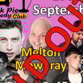 Melton's new Pork Pie Comedy Club has sold out its first night