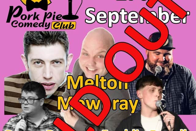 Melton's new Pork Pie Comedy Club has sold out its first night