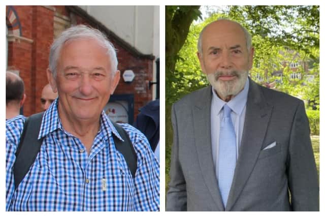 Melton Borough Council leader, Pip Allnatt (left) and Leicestershire County Council leader, Dan Harrison