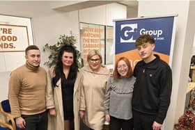 L-R Victor Ceban, Danielle Miller, Kristy Kenney, Charlotte Marchant, Callum McMahon