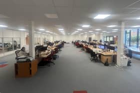 The new office converted from a former conference hall at Pera Business Park