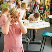 A pupil using their 'Superpower of Looking'