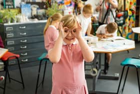 A pupil using their 'Superpower of Looking'