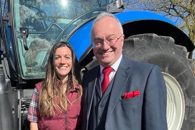 Deputy PCC Charlotte Chirico with PCC Rupert Matthews earlier this year - she has now stepped down