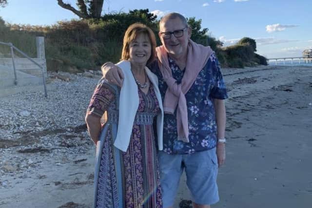 Clive Baker pictured with wife, Margaret, on holiday in the Isle of Wight