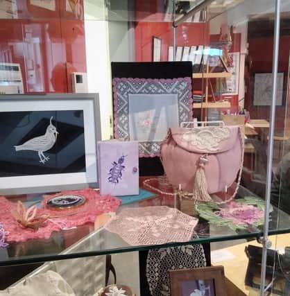 Melton Mowbray Lace Group exhibit work at the town museum