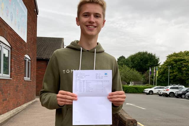 Sam Orange on GCSE results day at Long Field Spencer Academy