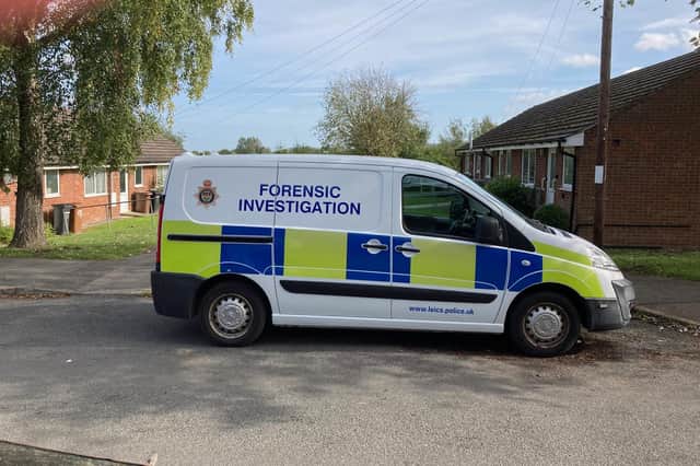 Police forensic investigators continue to look into the Long Clawson scene of where Carrie Slater was found with gunshot injuries before she subsequently died in hospital