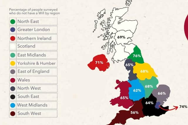 Regional statistics for the UK based on the Will Aid Public Poll 2024