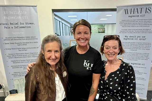 Kelly Founder of KH Holistics meeting wellness guru Barbara O'Neill.