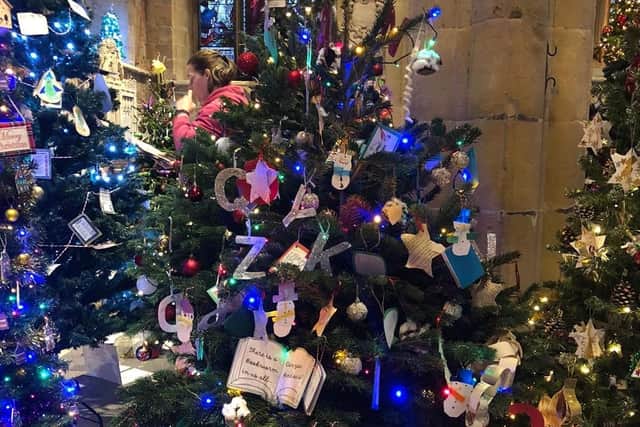Somerby School's entry to the Melton Christmas tree festival