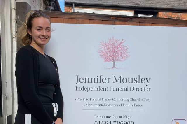 Jennifer Mousley, who has launched a new funeral director's business in Melton