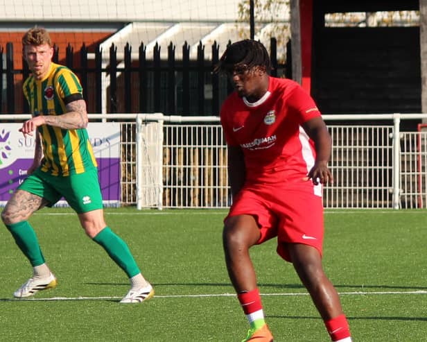 Luther Munakandafa - top scorer for Melton so far in a fast-improving campaign for the Reds.