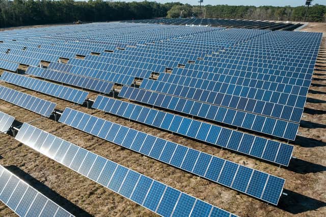 A solar farm