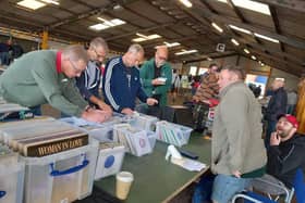 Visitors looking for vinyl at a previous Melton Record Fair