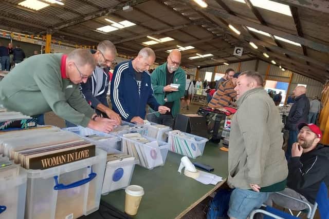Visitors looking for vinyl at a previous Melton Record Fair