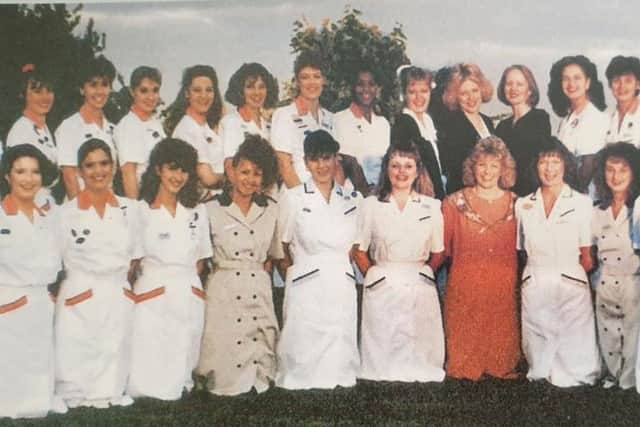 Beauty therapists at Ragdale Hall Spa back in 1992