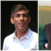 Tory party leadership contender Rishi Sunak (photo Getty Images) and Melton MP Alicia Kearns