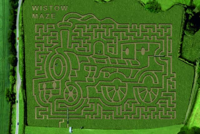 The new steam train design for this year's Wistow Maze