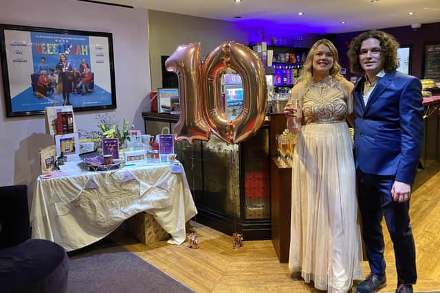 Jacob and Bryony Mundin at the party celebrating their 10 years running The Regal cinema
