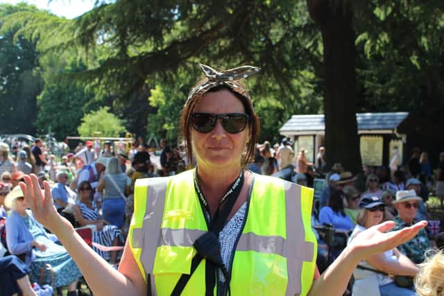 Organiser Sharon Butcher at last year's 1940s Melton event