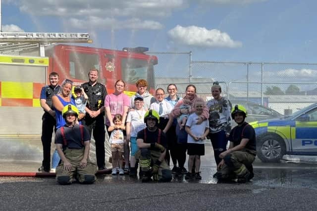 Melton firefighters open up the town station as a treat for Rocco Worthington