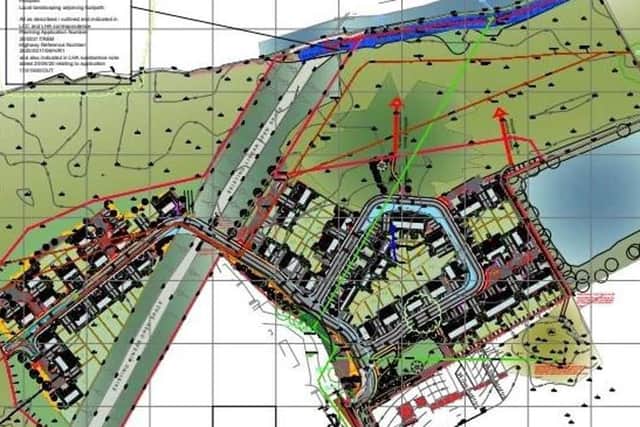The approved plans for 90 new homes off Lake Terrace