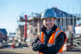 Jess Fletcher, assistant site manager for Barratt Homes at their King’s Meadow development on Kirby Lane, Melton Mowbray