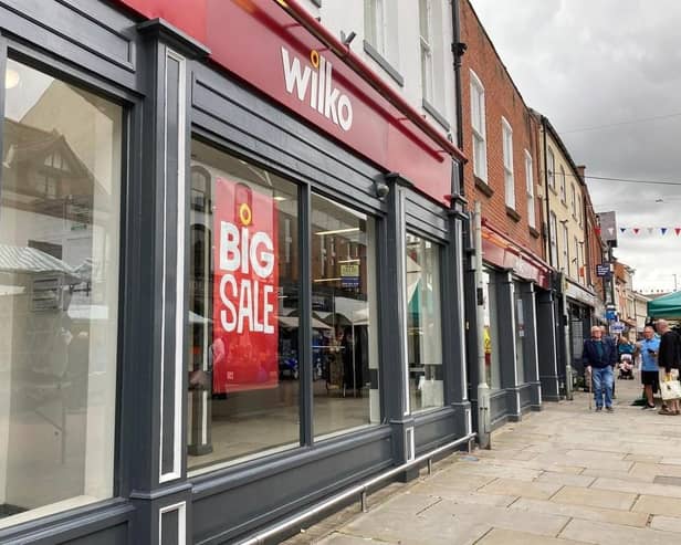 The Wilko store in Melton Mowbray