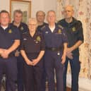 Melton Community First Responders celebrate their King's Award, from left: Claire Frisby,  Gary Musson, Jonny McGrady, Dave Simmonds, Ina Scott, Patrick Belcher, Peter Scott, Tim Frisby