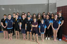 Some of Melton Mowbray Swimming Club's swimmers at the county championships